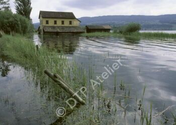 Postkarte - Fischerhaus am Greifensee - Riedikon (Uster) aus der Serie «Stadt + Land»