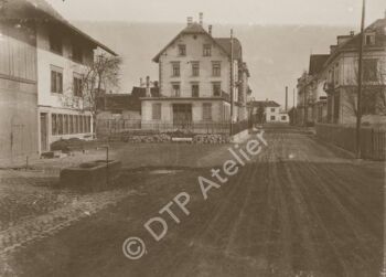 Postkarte - An der Poststrasse in Uster um 1904/05