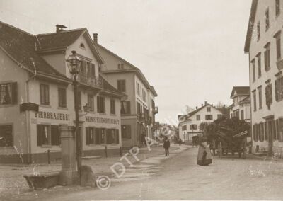 An der Florastrasse in Uster im Winter 1892